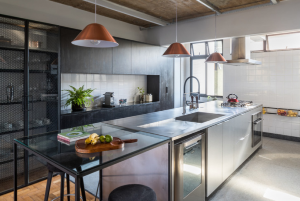 Dapur dengan island dapur multifungsi